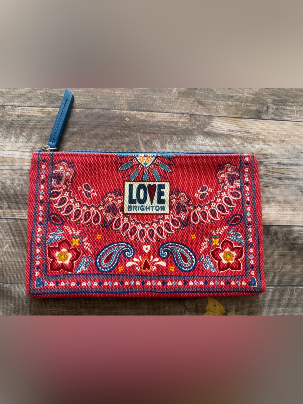 Brighton love zip pouch